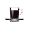 Chávena de café quadrada com pires