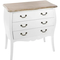 Cómoda com 3 gavetas CHRYSA branca