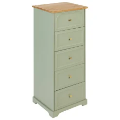 Cómoda Com 5 Gavetas Mohea Celadon