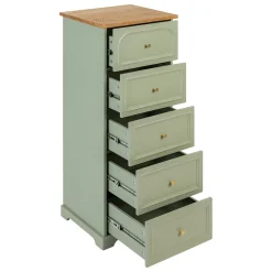 Cómoda Com 5 Gavetas Mohea Celadon