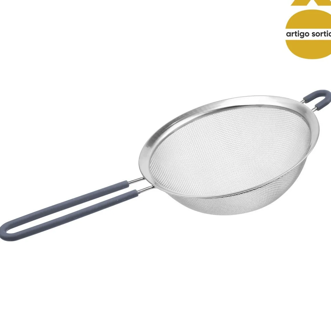 Coador em inox com cabo silicone 20cm