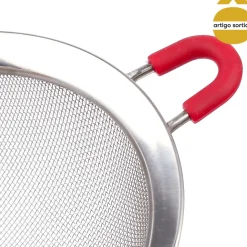 Coador em inox com cabo silicone 20cm