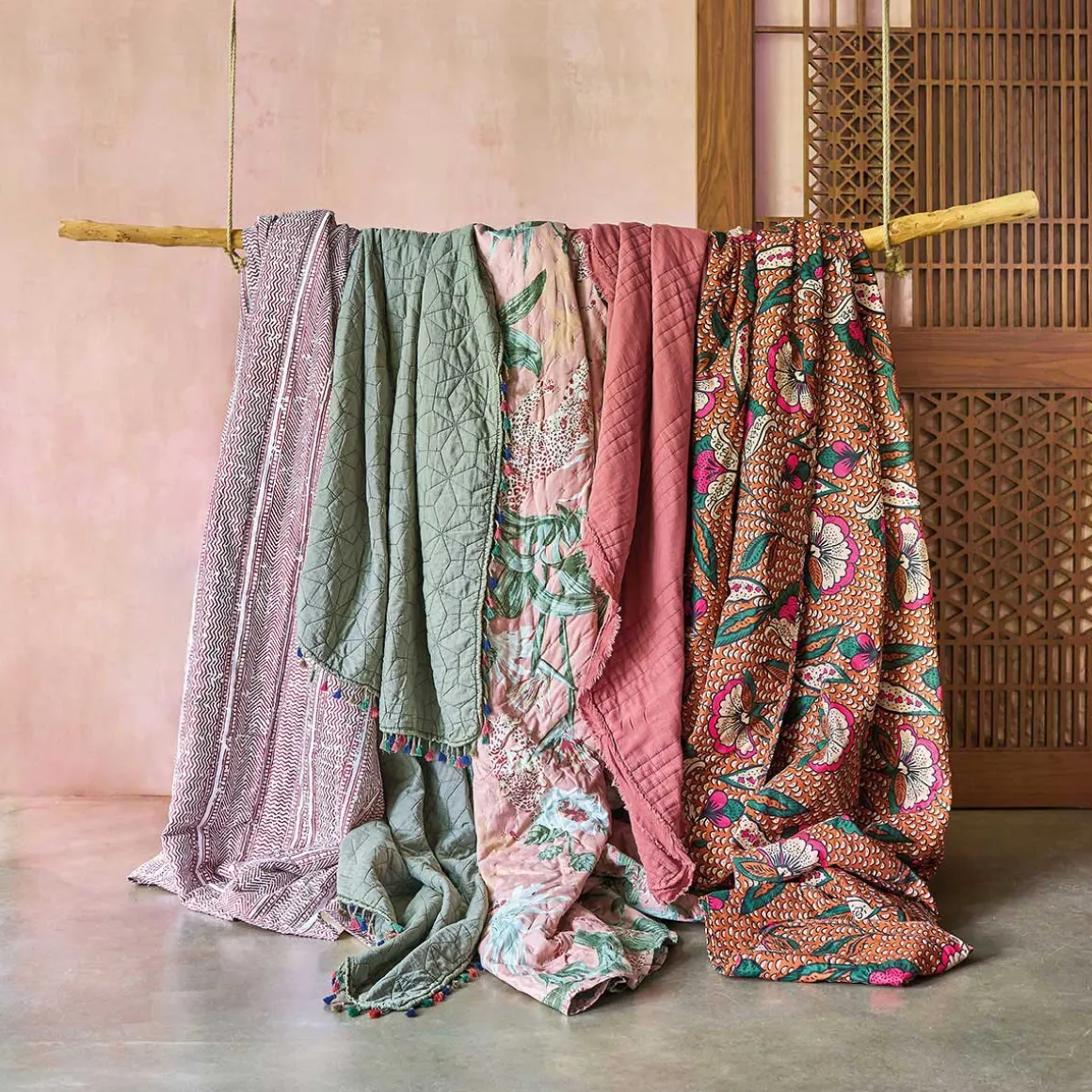 Colcha TROPICAL PANAMA reversível 220x240cm