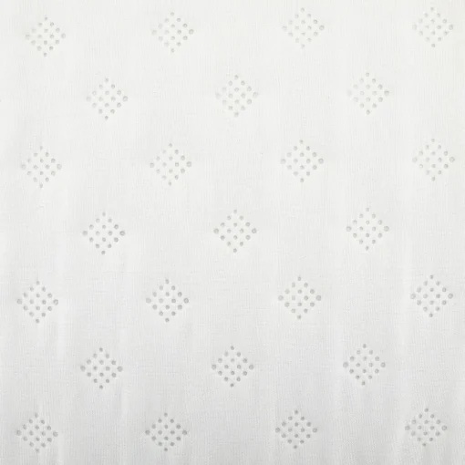 Colcha 240x260cm e 2 capas de almofada KALIA branca 60x60cm