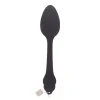 Colher decorativa preta para parede em mdf 79 cm