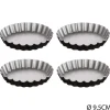 Conjunto 4 formas para tarte 9,5cm