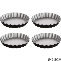 Conjunto 4 formas para tarte 9,5cm
