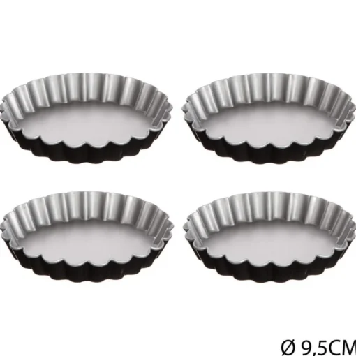 Conjunto 4 formas para tarte 9,5cm