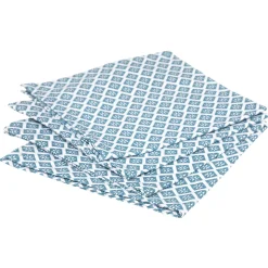 Conjunto 4 guardanapos azul 40x40cm