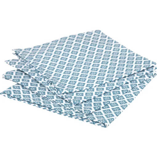 Conjunto 4 guardanapos azul 40x40cm