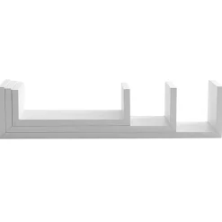 Conjunto 3 prateleiras brancas 22/32/42cm