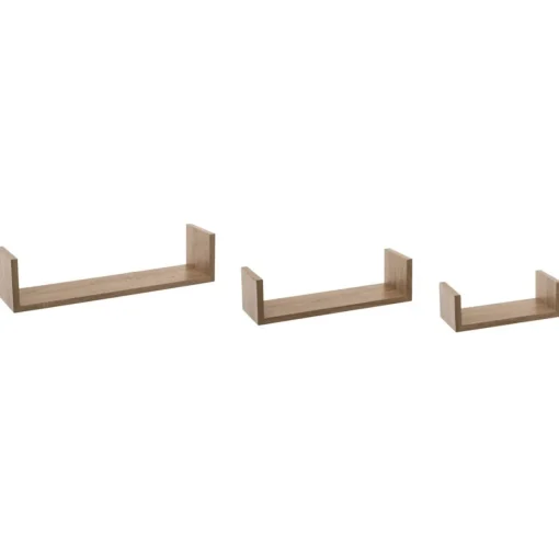 Conjunto 3 prateleiras natural 22/32/42cm