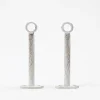 Conjunto 2 suportes branco/ouro 150mm