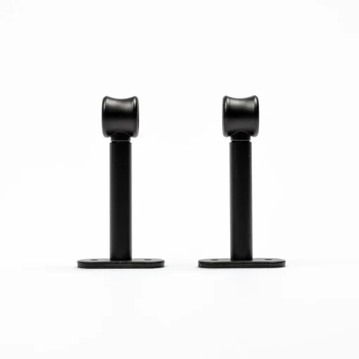 Conjunto 2 suportes preto 90mm