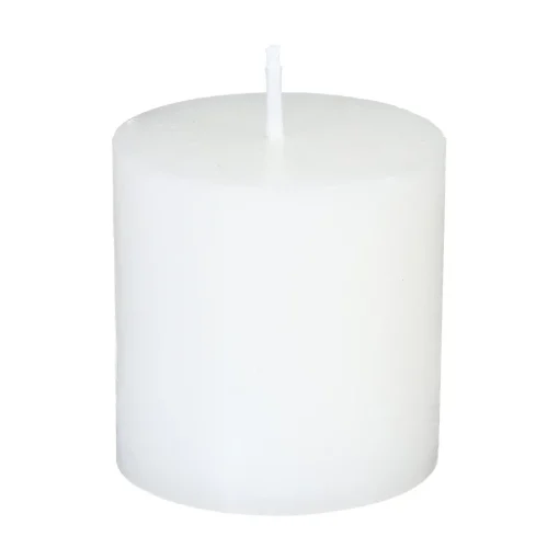 Conjunto 4 velas rústicas brancas