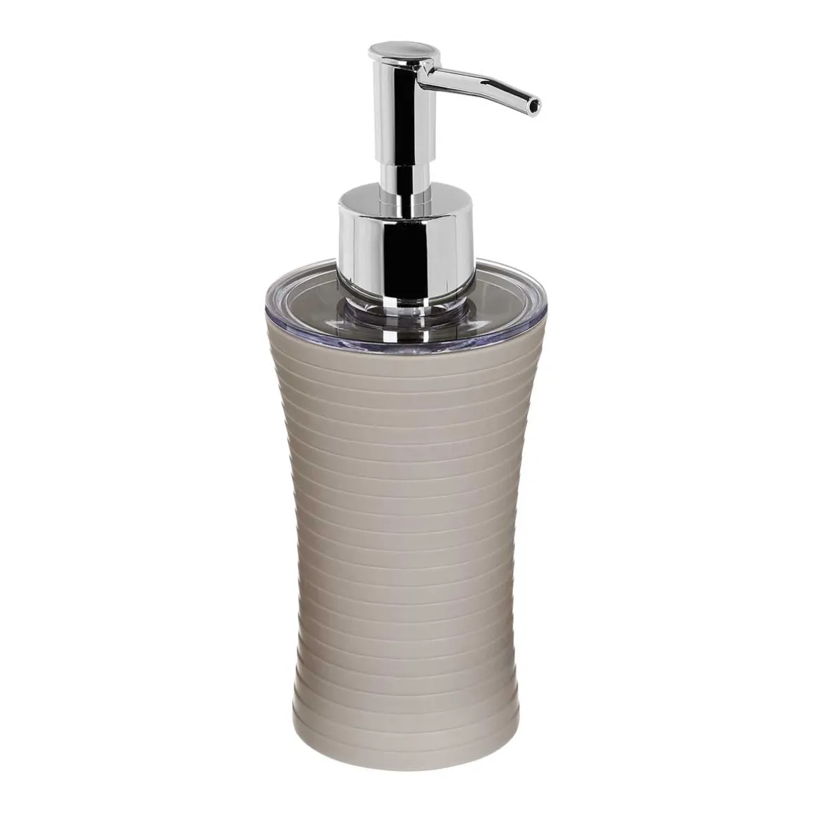 Conjunto de 3 acessórios wc riscas taupe