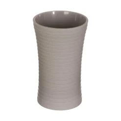 Conjunto de 3 acessórios wc riscas taupe