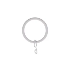 Conjunto de 8 argolas branco mate