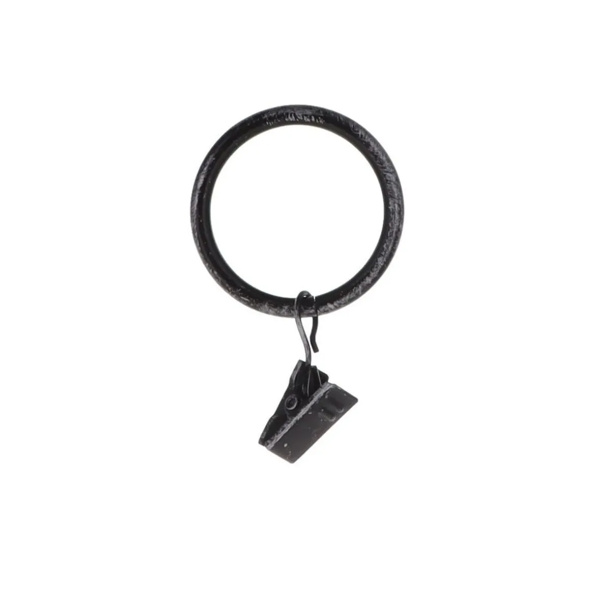 Conjunto de 8 argolas com mola preto e prateado