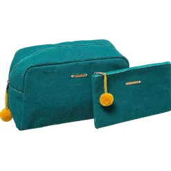 Conjunto de 2 bolsas de higiene azul