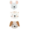 Conjunto de 3 cabides animais