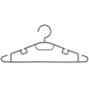 Conjunto de 10 cabides cinza escuro