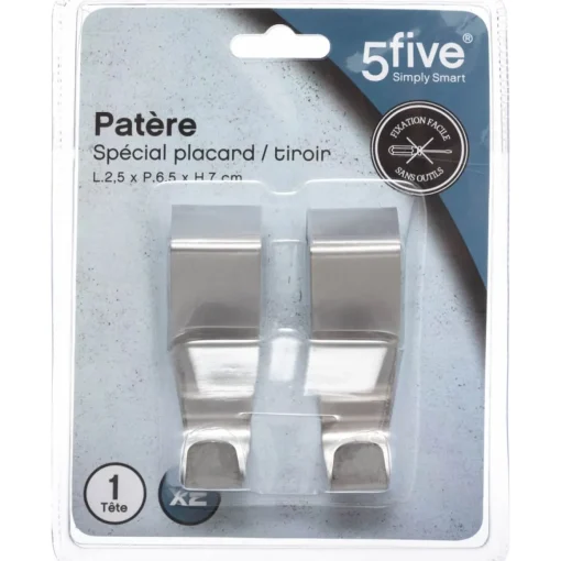 Conjunto de 2 cabides para porta em inox
