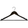 Conjunto de 3 cabides pretos antiderrapante