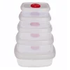 Conjunto de 5 caixas para microondas