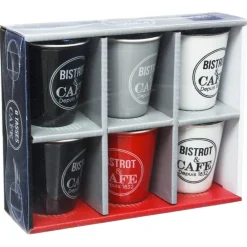 Conjunto de 6 chávenas de café