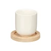 Conjunto De 4 Copos De Café Com Base Em Bambu