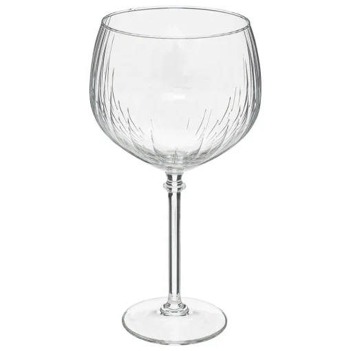 Conjunto de 4 copos de gin de riscas em vidro 25cl