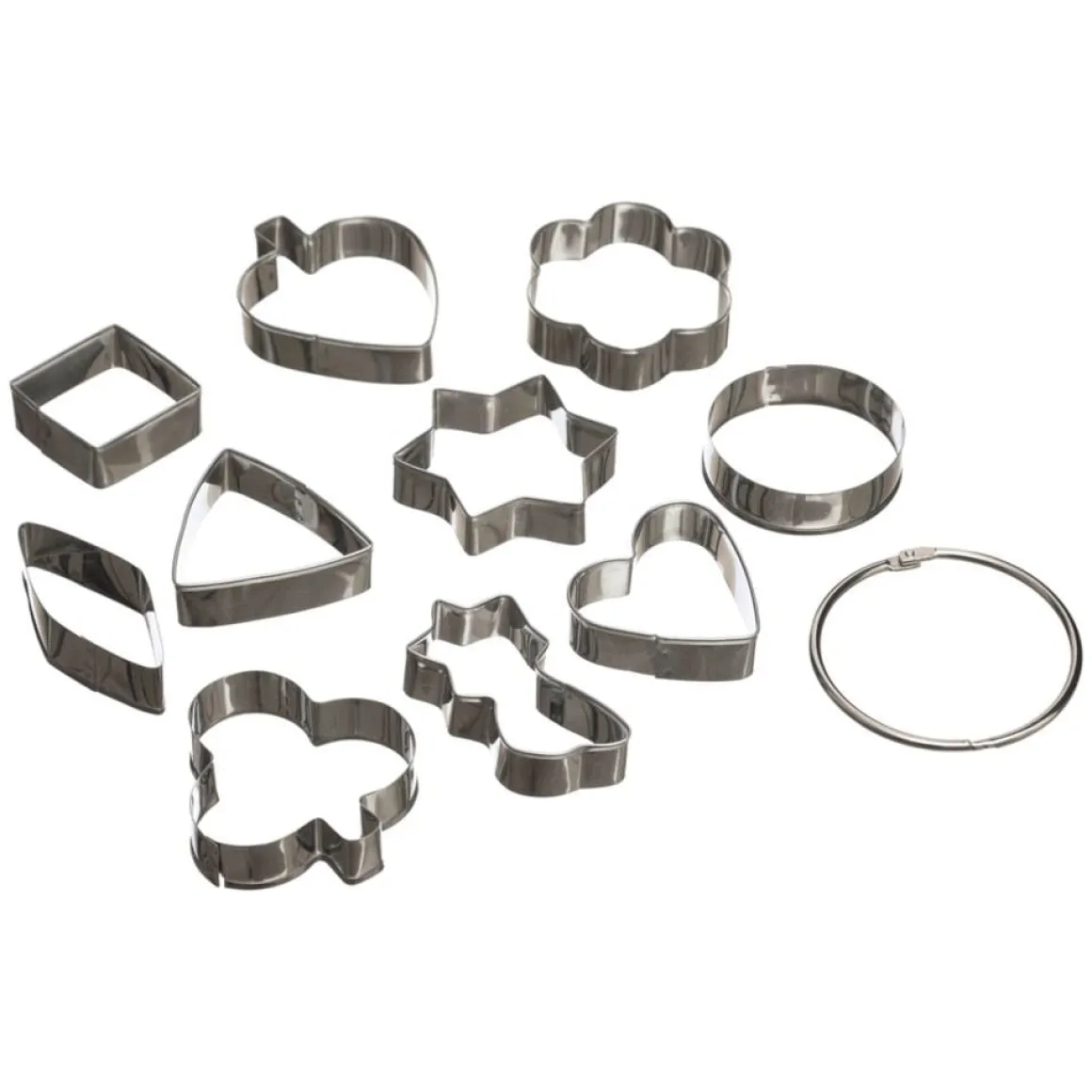 Conjunto de 10 cortadores para bolachas