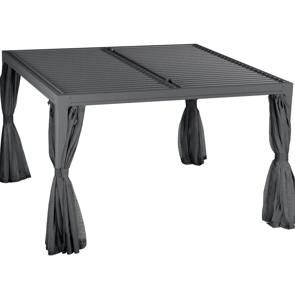 Conjunto de 4 cortinas para pérgola MAJAE 2,15m