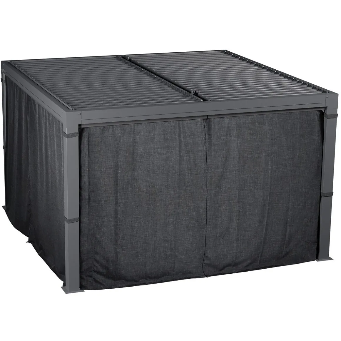 Conjunto de 4 cortinas para pérgola MAJAE 2,15m