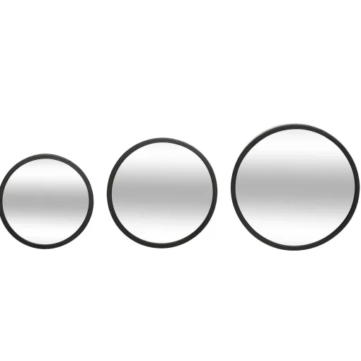 Conjunto de 3 espelhos de parede MONA em metal