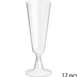 Conjunto de 12 flutes descartáveis