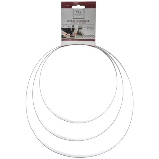 Conjunto de 3 formas circulares em inox