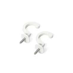 Conjunto de 2 ganchos brancos