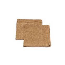Conjunto de 2 guardanapos DOLCE RIVIERA castanhos