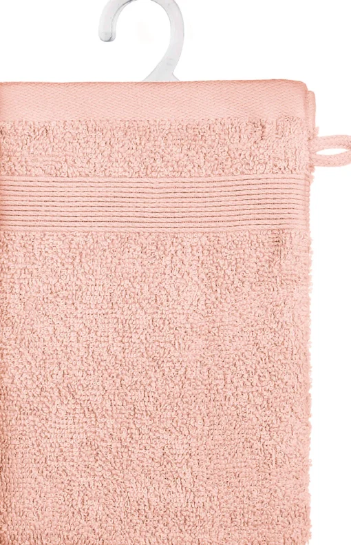 Conjunto de 2 luvas de banho PRAIA rosa claro