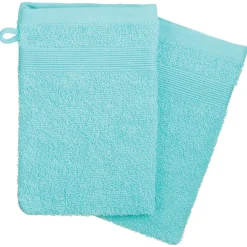 Conjunto de 2 luvas de banho PRAIA azul claro
