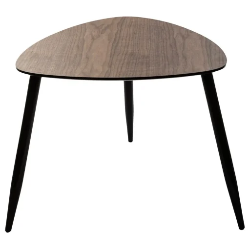 Conjunto de 2 mesas de apoio MILEO castanho escuro