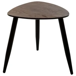 Conjunto de 2 mesas de apoio MILEO castanho escuro
