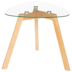 Conjunto de 2 mesas de centro THALIE em vidro