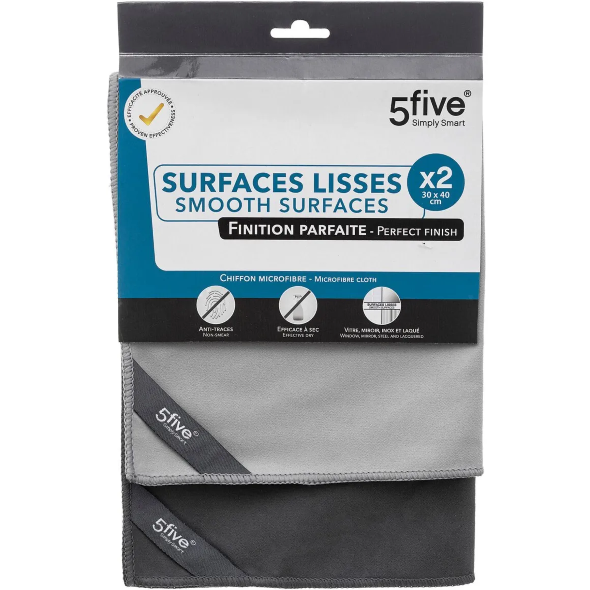 Conjunto de 2 panos de superfícies suaves