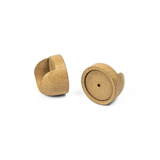 Conjunto de 2 suportes de parede cor madeira