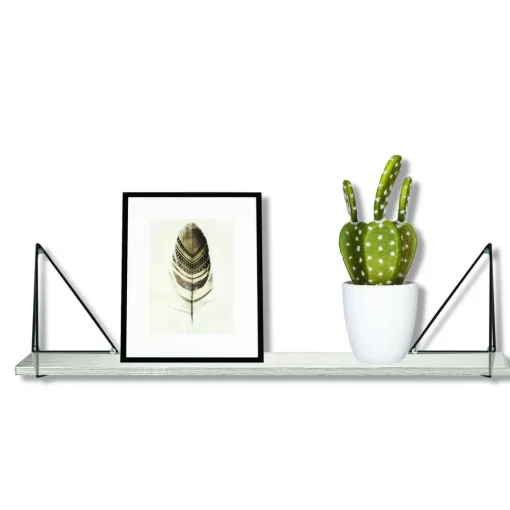 Conjunto de 2 suportes para prateleira