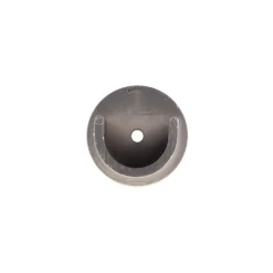 Conjunto de 2 suportes prateados fosco para parede