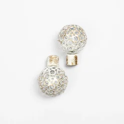 Conjunto de 2 terminais BOULE branco/ouro